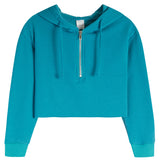 Half Zip Crop Hoodie - Denny's