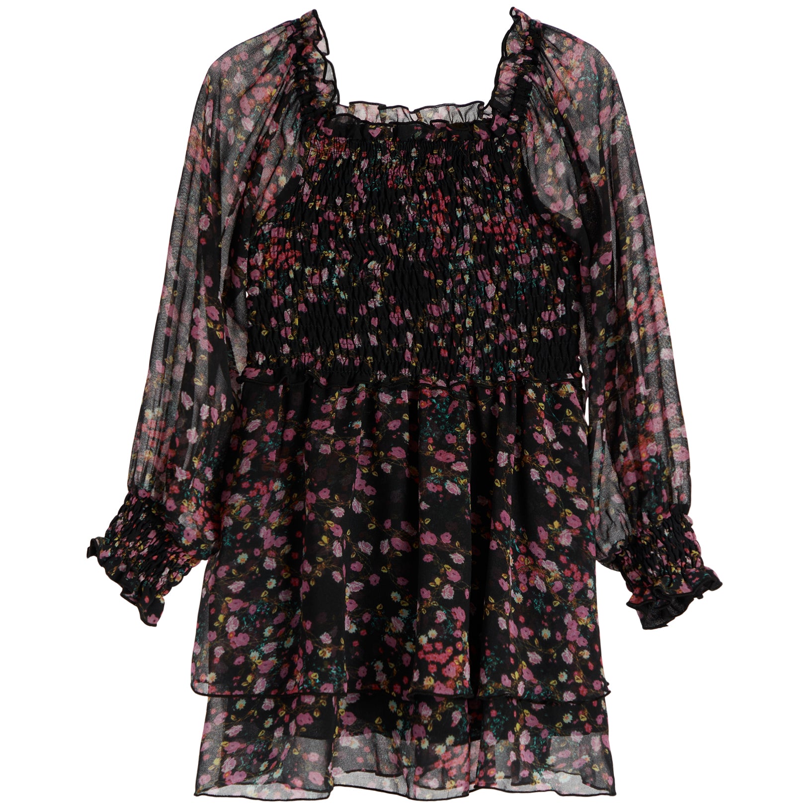 Floral Smock Dress - Denny's