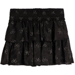 Allover Stones Bow Smock Skirt - Denny's