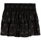 Allover Stones Bow Smock Skirt - Denny's
