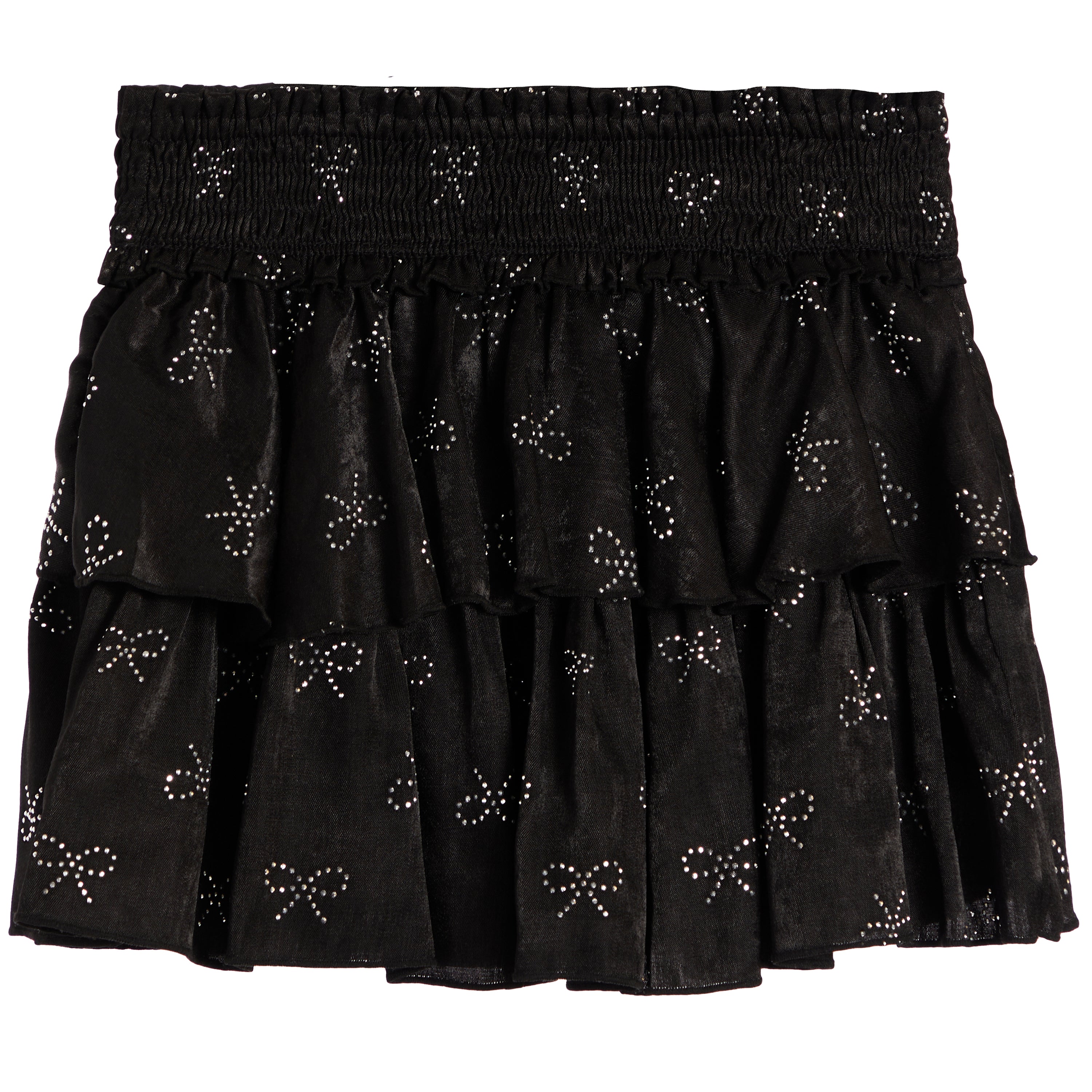Allover Stones Bow Smock Skirt - Denny's