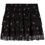 Chiffon Floral Mini Skirt - Denny's