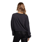 Rhinestone Crop Sweatshirt - Denny's