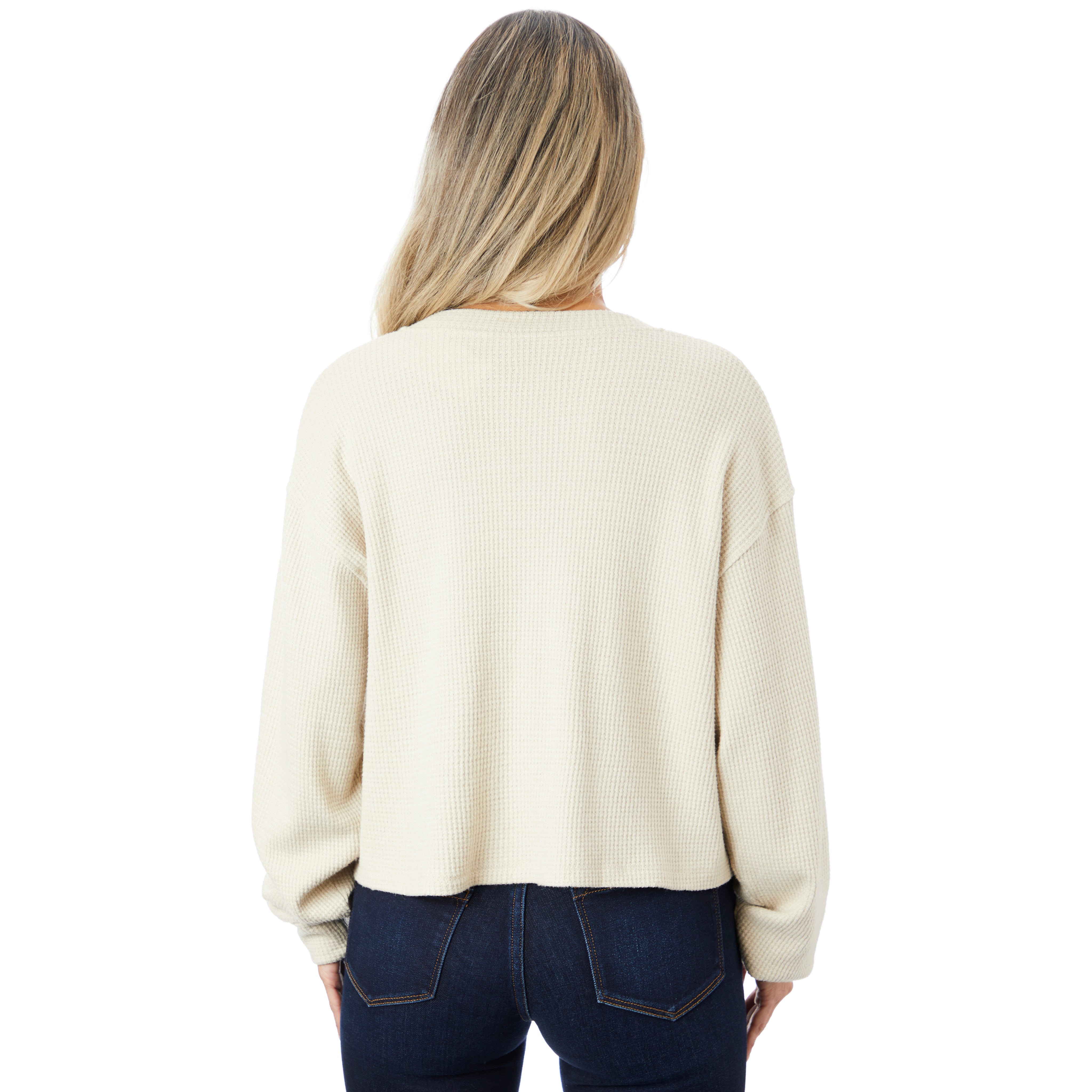 Lady Bug Peace Crop Henley - Denny's