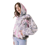 Heart Tie Dye Zip Hoodie