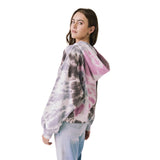 Heart Tie Dye Zip Hoodie