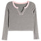 Long Sleeve Ribbed Henley - Denny's