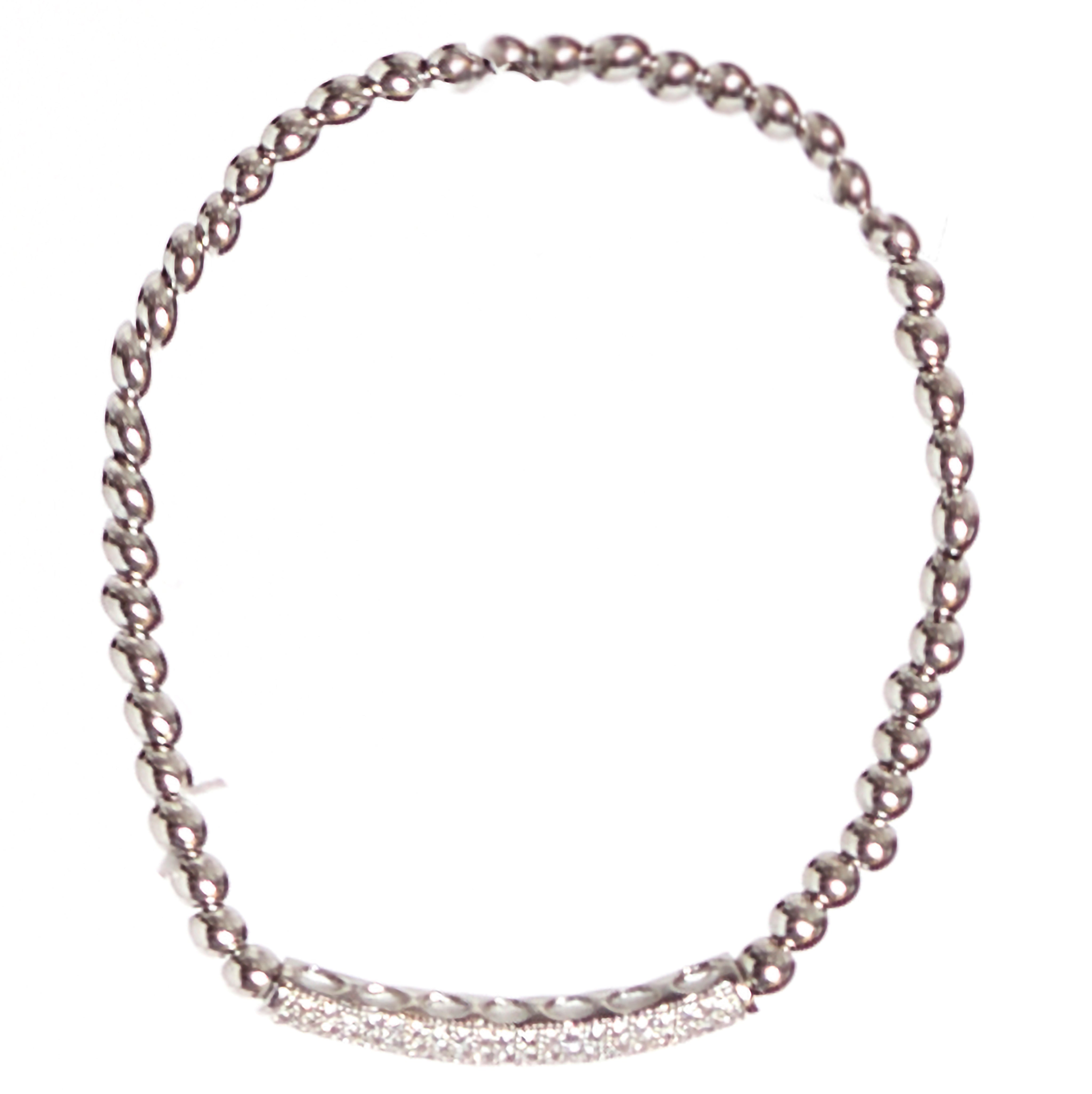 CZ Bar Beaded Bracelet - Denny's