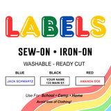 PreOrder Name Labels For Camp Appt