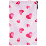 Watercolor Hearts Laundry Bag