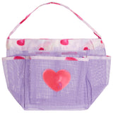 Watercolor Hearts Shower Caddy