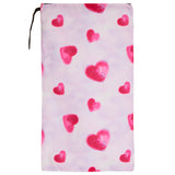 Watercolor Hearts Sock Bag