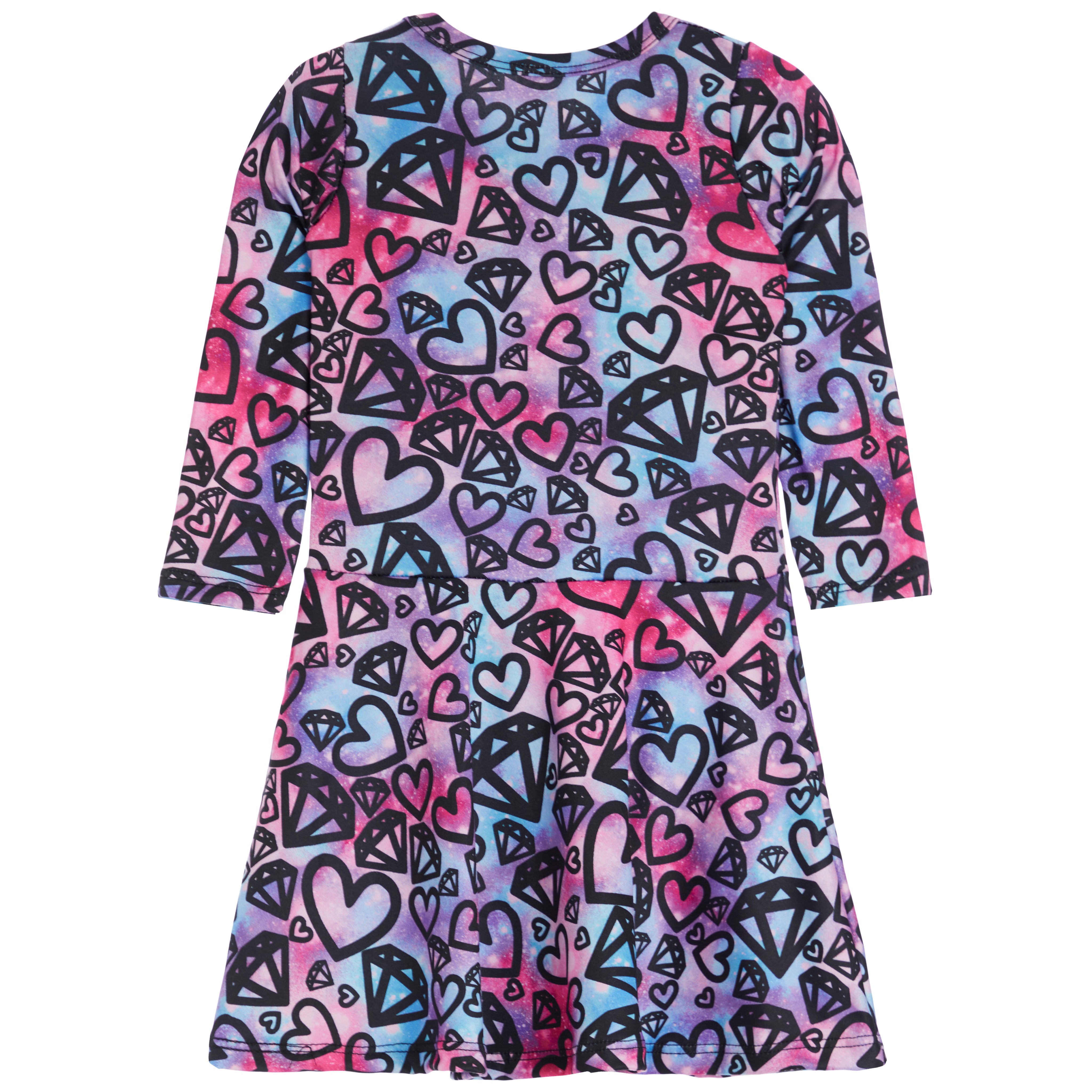 Diamond Heart Pastel Ombre Swing Dress - Denny's