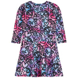 Diamond Heart Pastel Ombre Swing Dress - Denny's