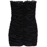 Lace Ruched Strapless Dress - Denny's