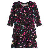 Splatter Paint Double Ruffle Dress - Denny's
