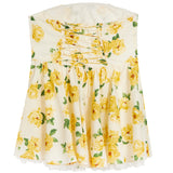 Floral Strapless Dress