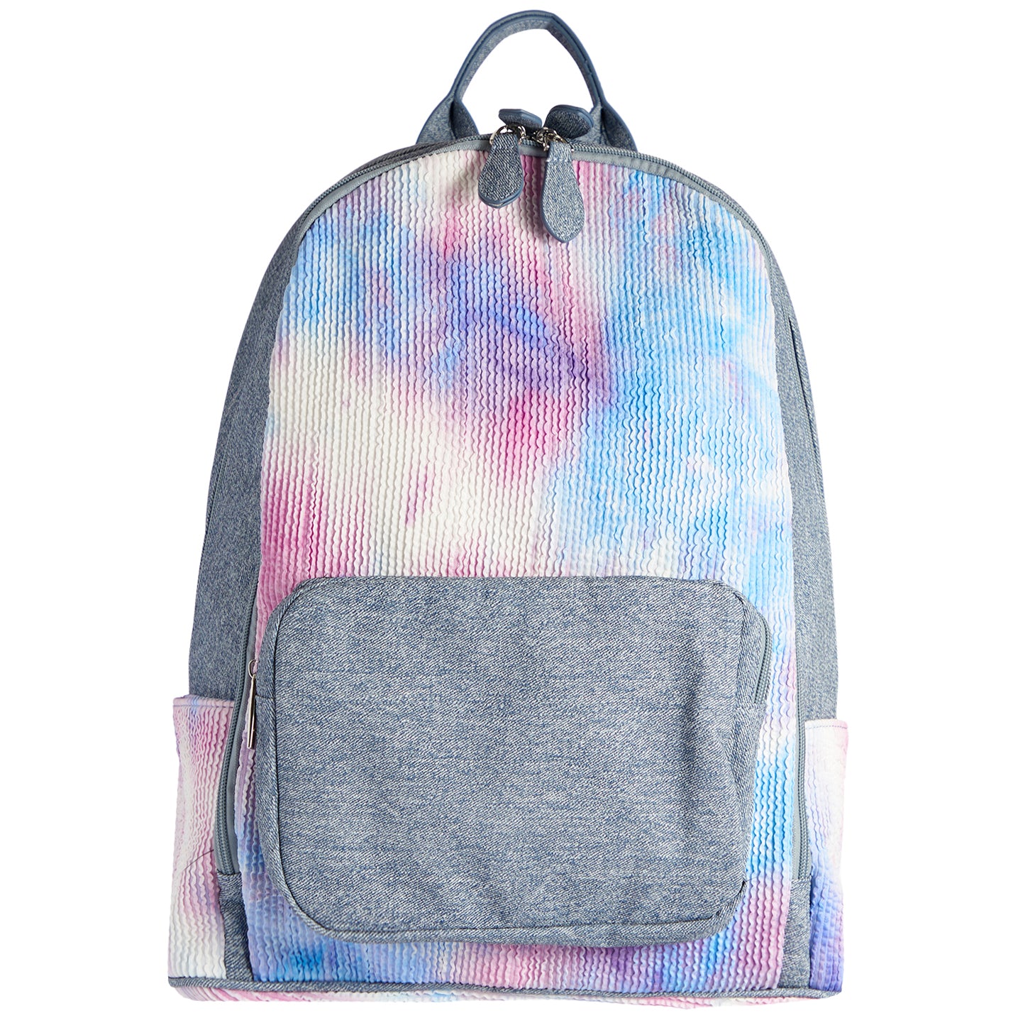 Pastel Crinkle Tie Dye Denim Backpack - Denny's