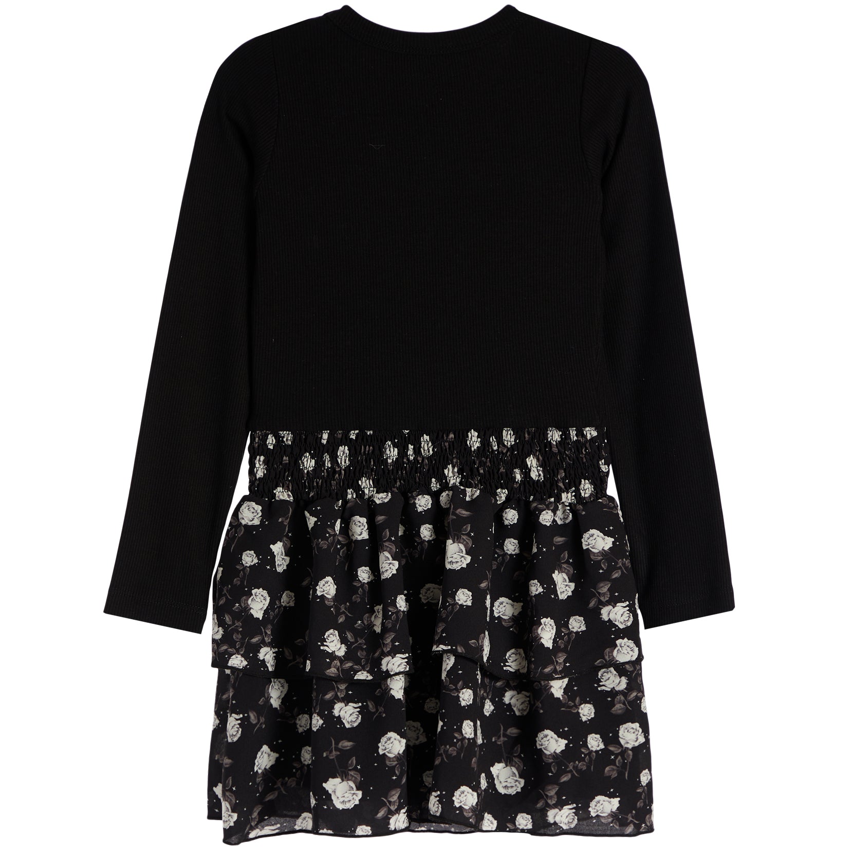 Long Sleeve Dress With Rose Bottom - Denny's