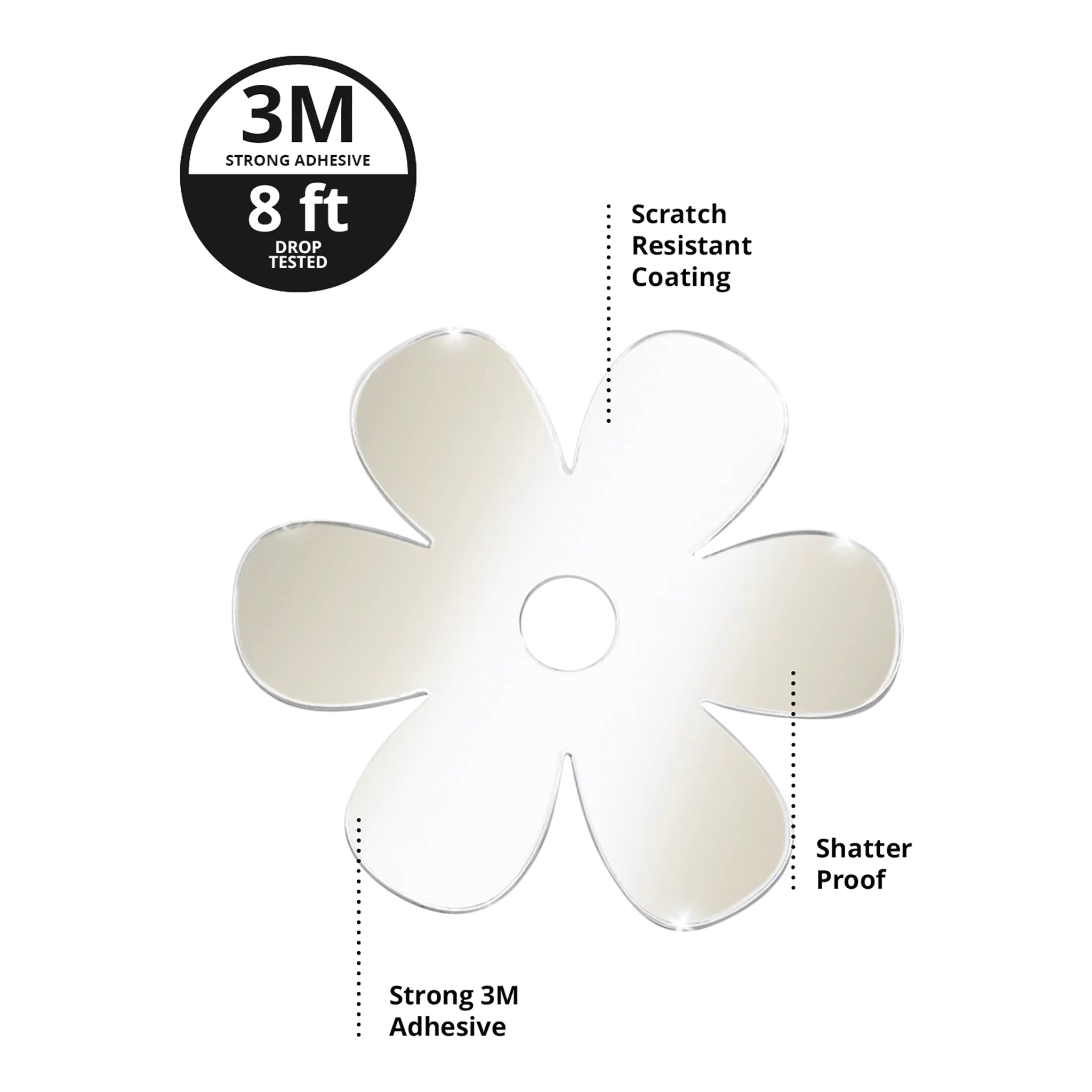 Flower Mirror Phone Charm - Denny's