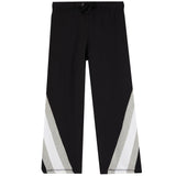 Wide Leg Pant With Grey Stripe - Denny's