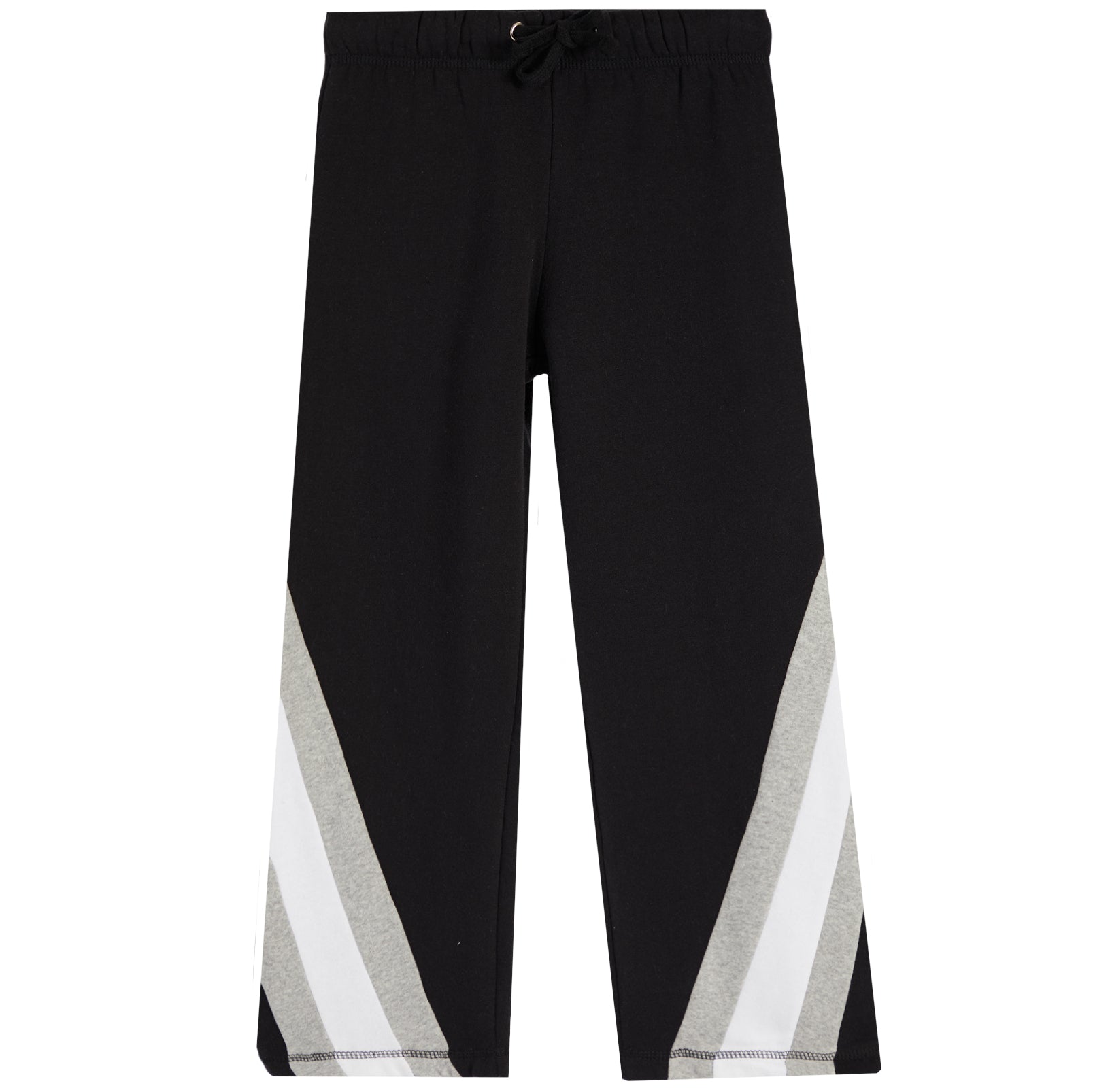 Wide Leg Pant With Grey Stripe - Denny's