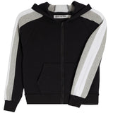 Zip Hoody With Grey Stripe - Denny's