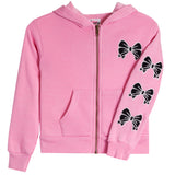 Chenille Bow Zip Hoodie - Denny's