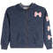 Chenille Bow Zip Hoodie - Denny's