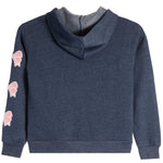 Chenille Bow Zip Hoodie - Denny's