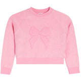Reverse Fleece Sweatshirt With Bow