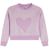 Reverse Fleece Sweatshirt With Heart