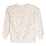 Floral Printed Crew Sweatshirt