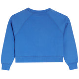 Crew Sweatshirt With Denim Bow