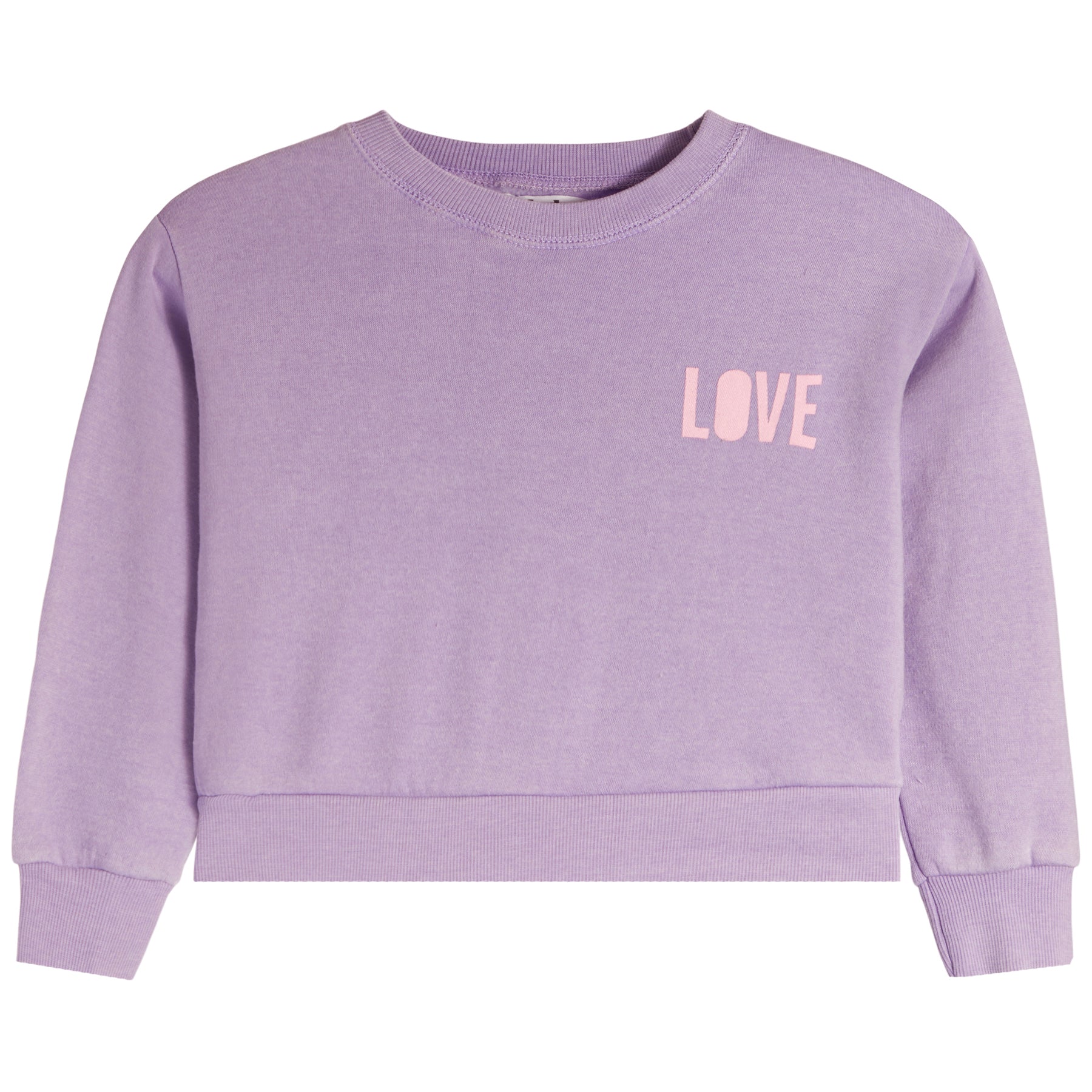 Love Crop Burnout Sweatshirt - Denny's