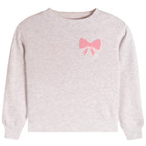 Chenille Bow Patch Sweatshirt - Denny's