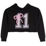 Crop Hoodie With 11 Bow