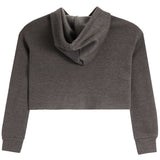 Crop Hoodie With Gingham New York