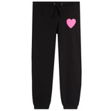 Jogger WIth Pink Plush Heart