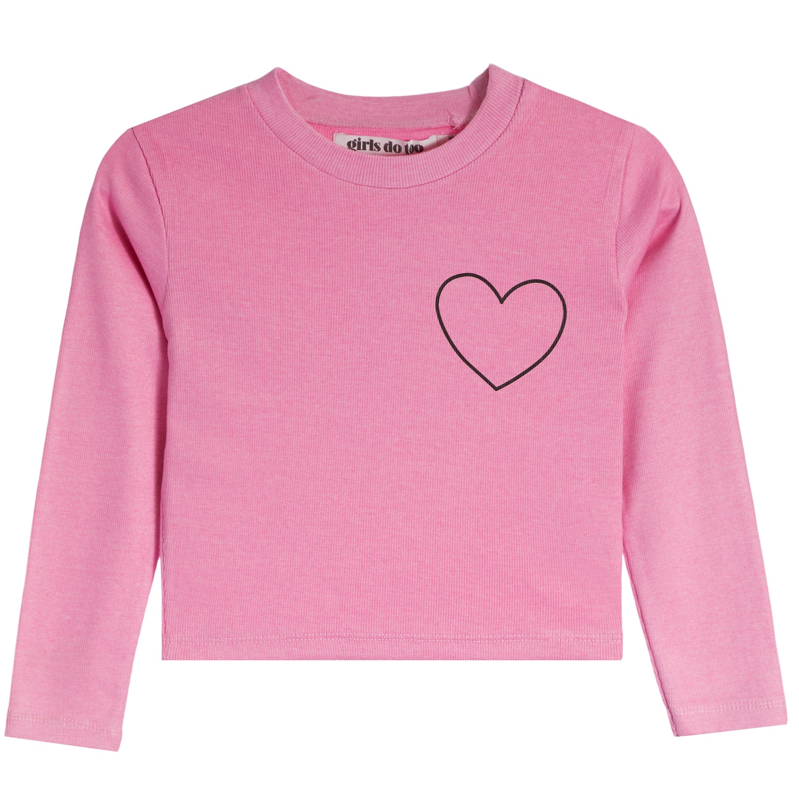 New York City Heart Rib Long Sleeve Shirt - Denny's
