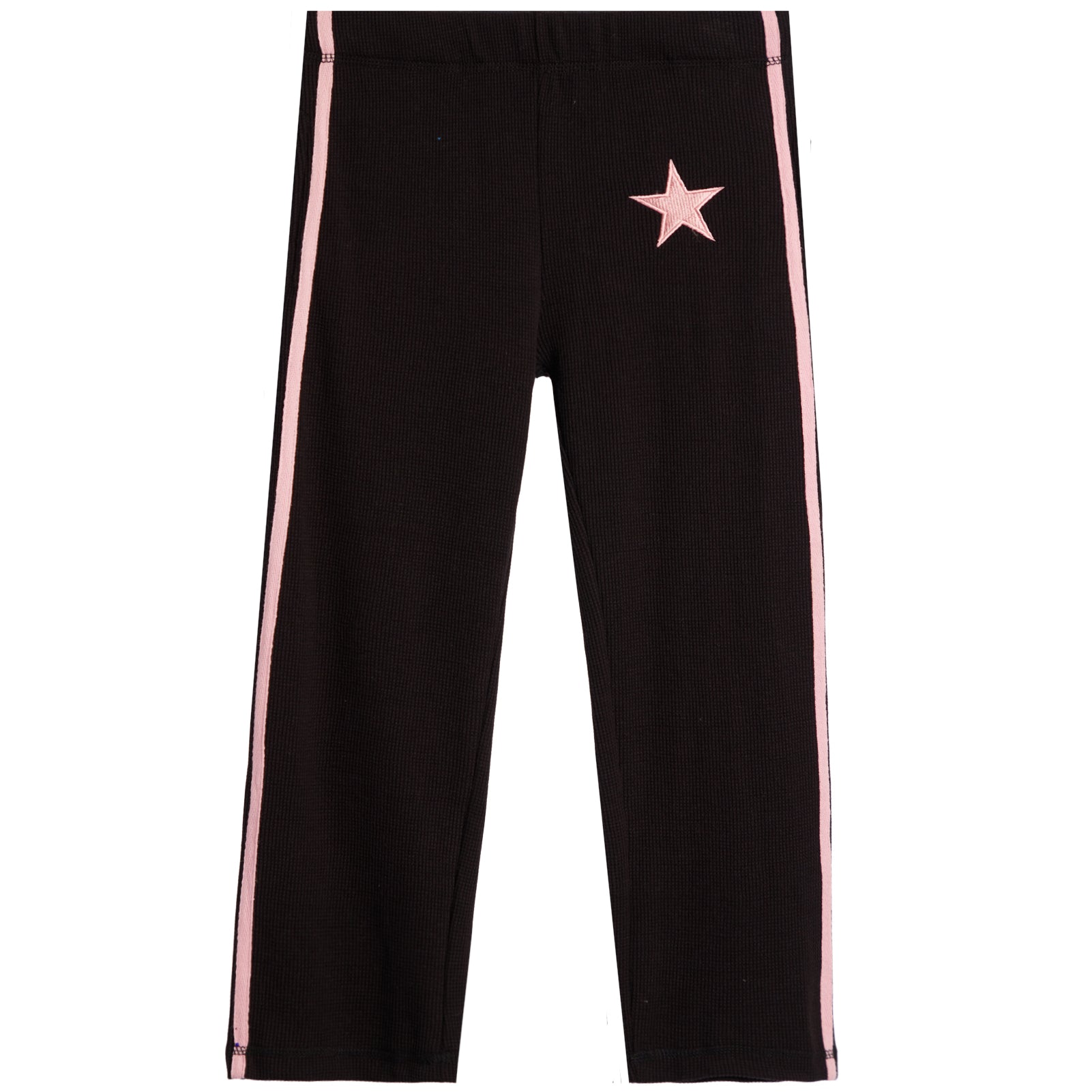 Thermal Stripe Wide Leg With Embroidery Star - Denny's