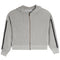 Embroidery Star Thermal Stripe Zip Hoodie - Denny's