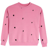 Allover Icons Crew Sweatshirt - Denny's