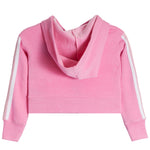 Chenille Heart Retro Stripe Zip Hoodie - Denny's