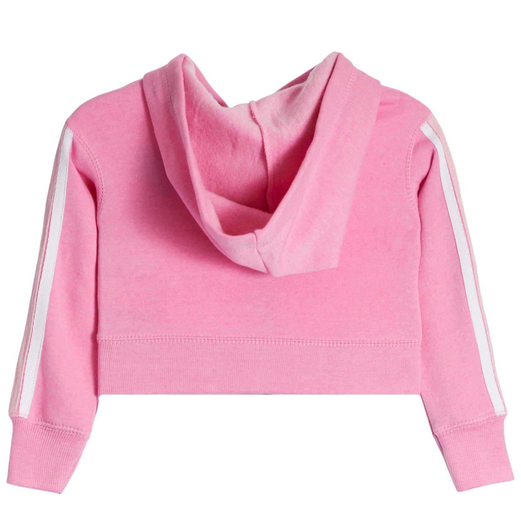 Chenille Heart Retro Stripe Zip Hoodie - Denny's