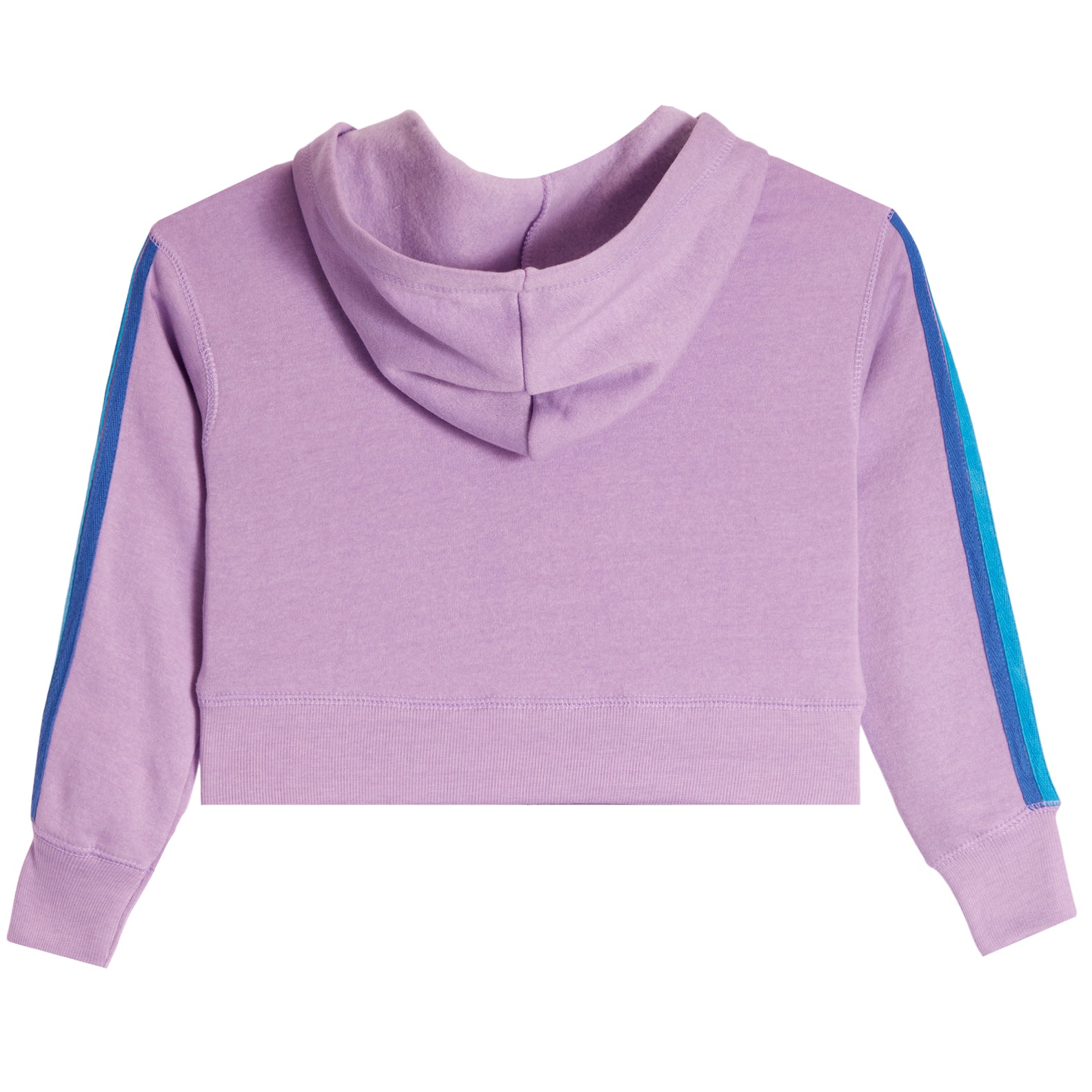 Chenille Heart Retro Stripe Zip Hoodie - Denny's