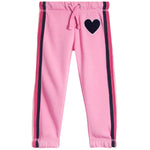 Chenille Heart Retro Stripe Jogger - Denny's