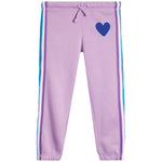 Chenille Heart Retro Stripe Jogger - Denny's