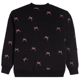 Allover Bow Crew Sweatshirt - Denny's