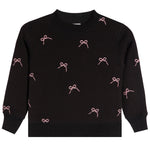 Allover Bow Crew Sweatshirt - Denny's